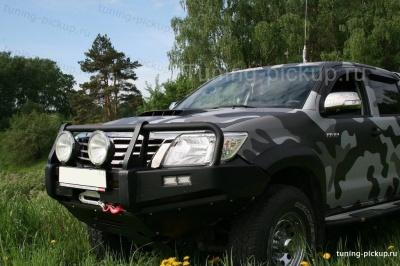 Бампер передний усиленный PIAK - Toyota Hilux 2011-2015 - Бампер передний - 
