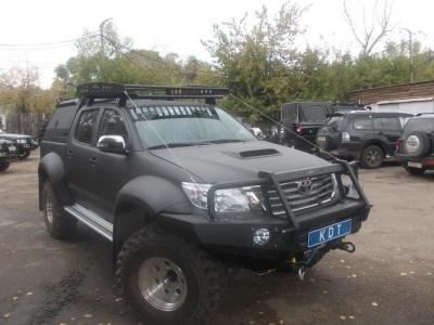 Передний силовой бампер алюминиевый - Toyota Hilux 2011-2015 - Бампер передний - 