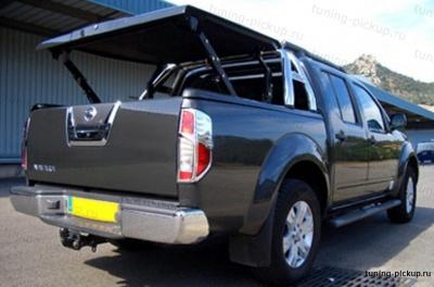 Крышка TS-II с дугами и рейлингами - Nissan Navara - Крышка кузова - 