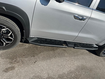 Changan Hunter / Пороги / Пороги усиленные (разделитель), крашенная нержавейка