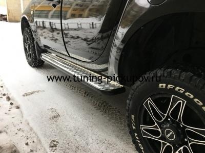 Пороги усиленные DDR Triton - Mitsubishi L200 2006-2015 - Пороги - 