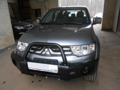 Бампер передний усиленный Triton с одной центральной дугой - Mitsubishi L200 2006-2015 - Бампер передний - 