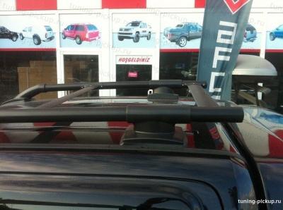 Рейлинги из алюминиевых труб Maxport Black  - Mazda BT-50 - Багажник на крышу - 